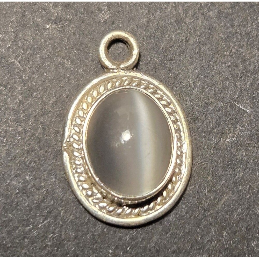 Grey Sterling Silver Pendant